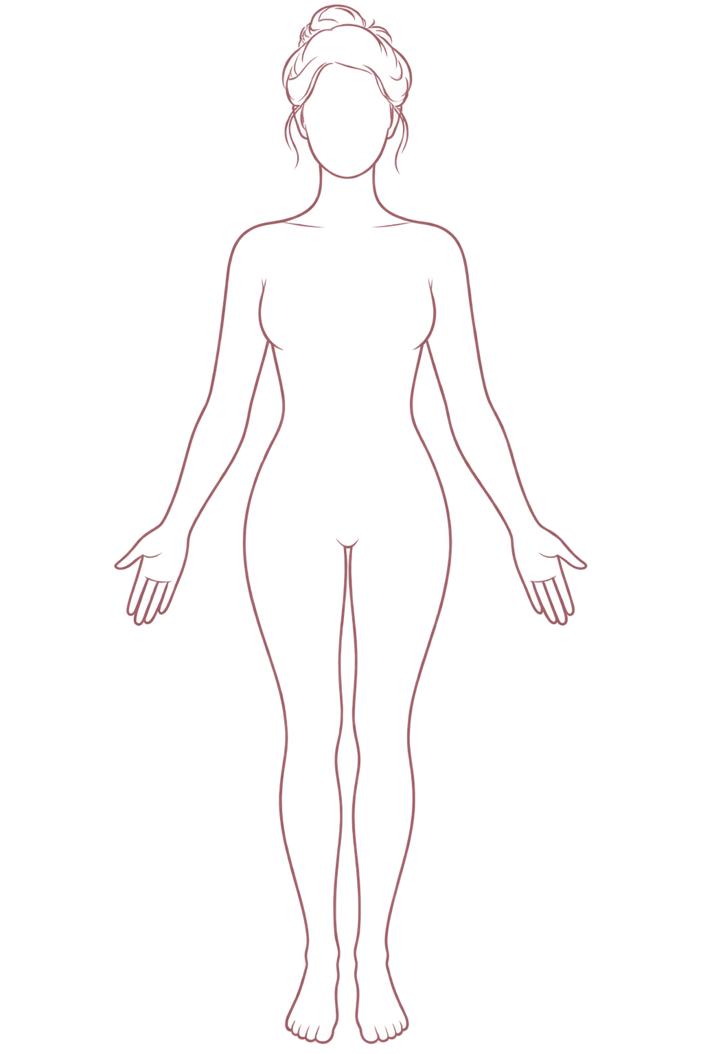 Front view body figure